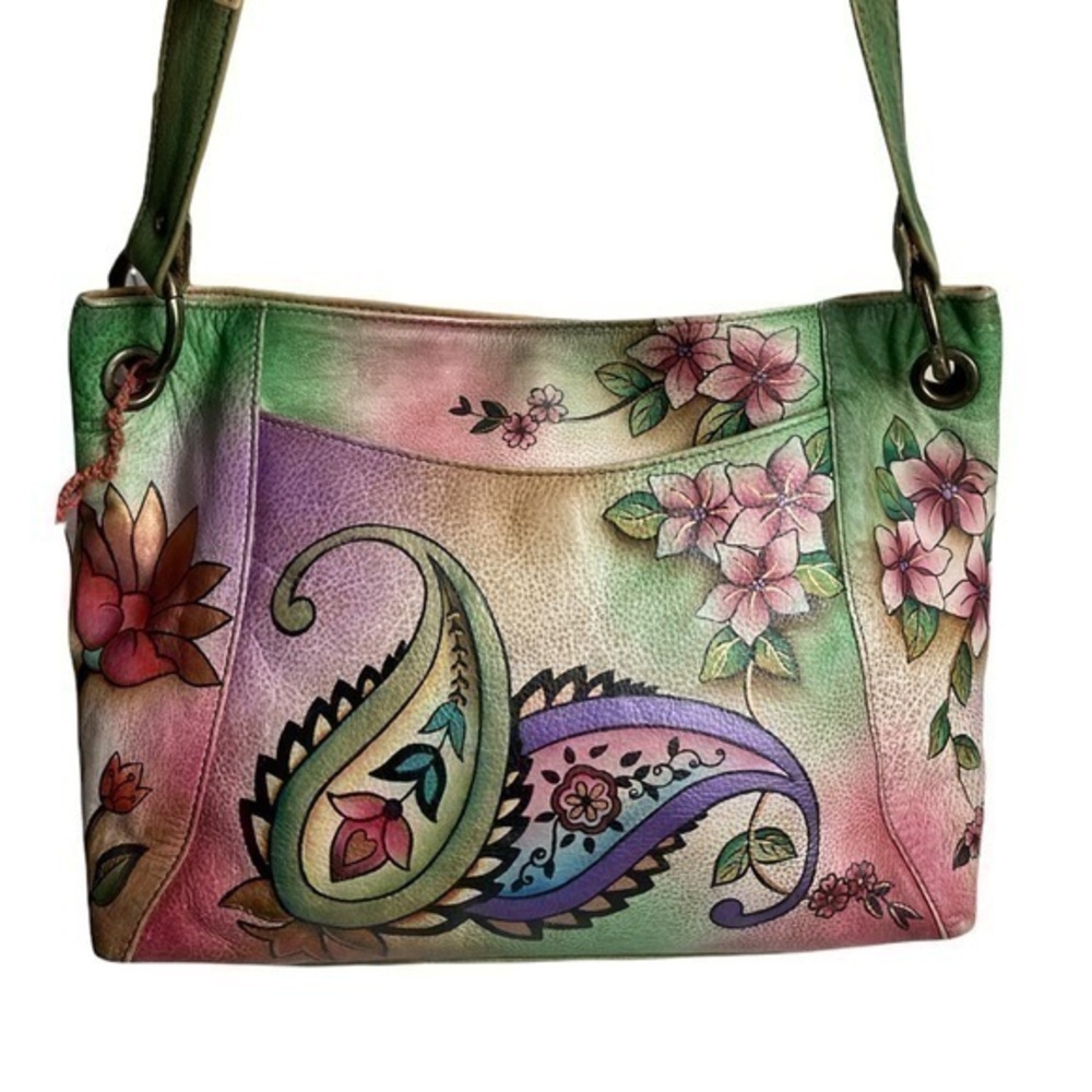 Anuschka painted leather bag